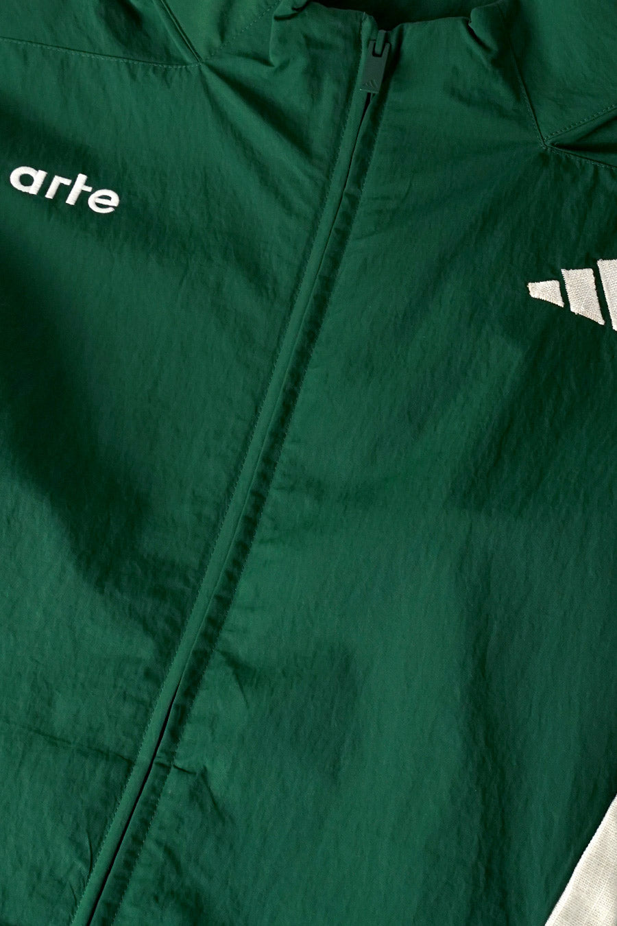 ADIDAS - ZIP MIX ZNE X ARTE TRACKSUIT JACKET GREEN AND CREAM - LE LABO STORE