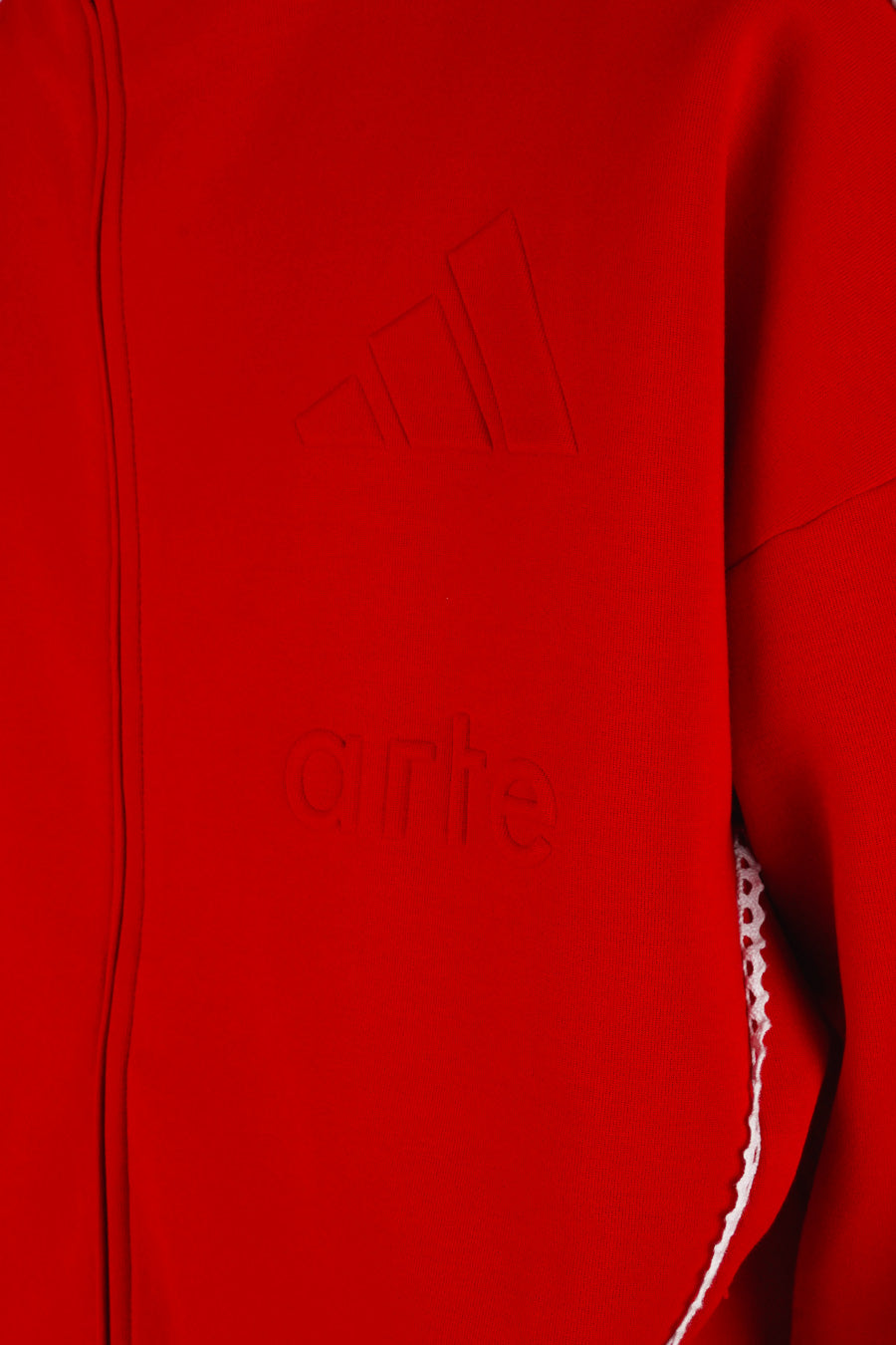 ADIDAS - VESTE ZIPPÉE ZNE FZ X ARTE ROUGE ET BLANCHE - LE LABO STORE