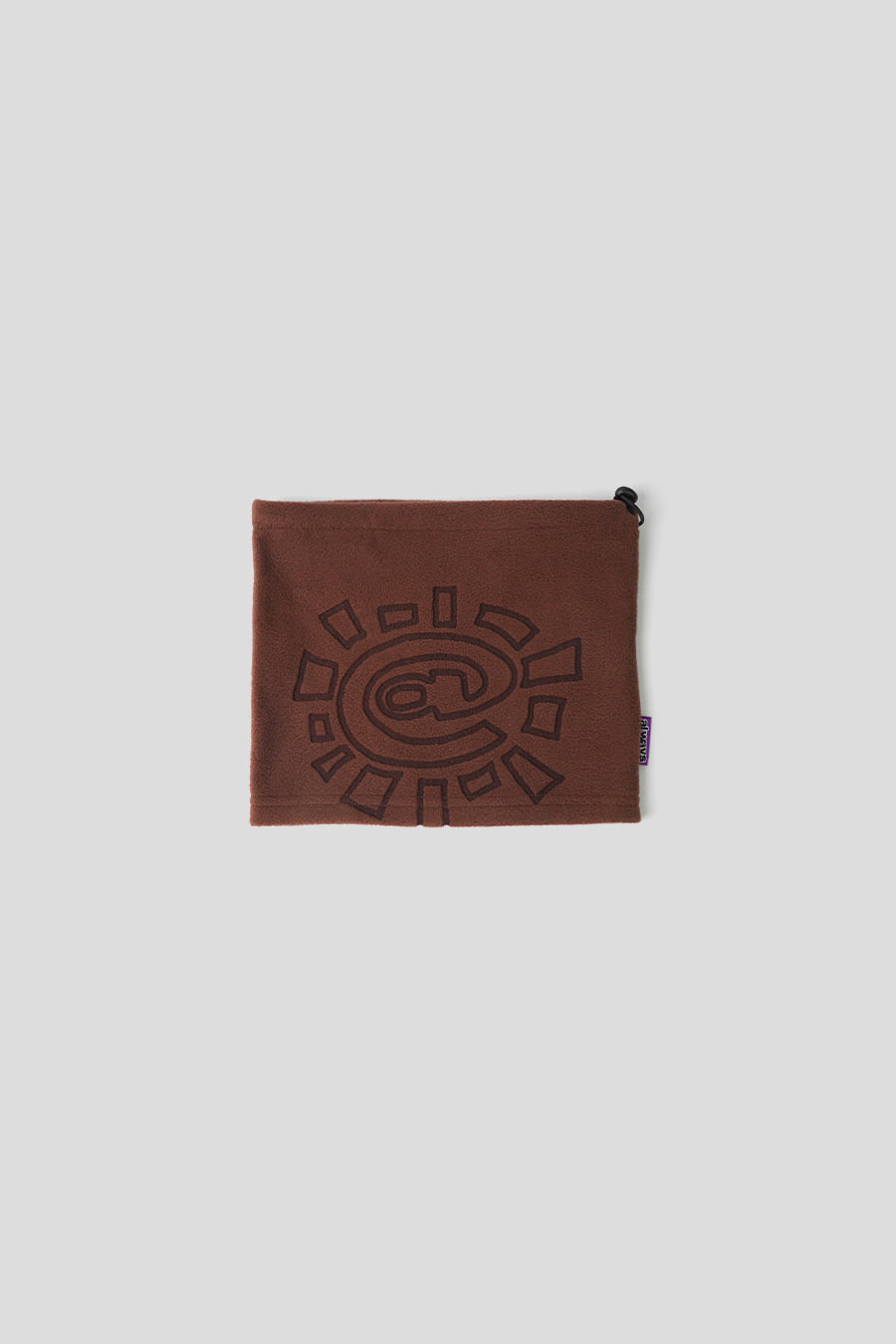 ALWAYS DO WHAT YOU SHOULD DO - BROWN POLARFLEECE SNOOD NECK WARMER - LE LABO STORE