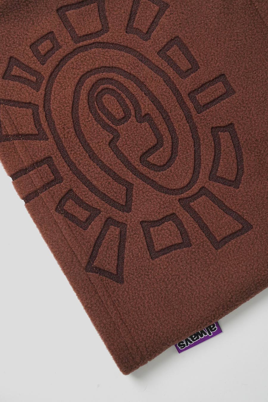 ALWAYS DO WHAT YOU SHOULD DO - BROWN POLARFLEECE SNOOD NECK WARMER - LE LABO STORE