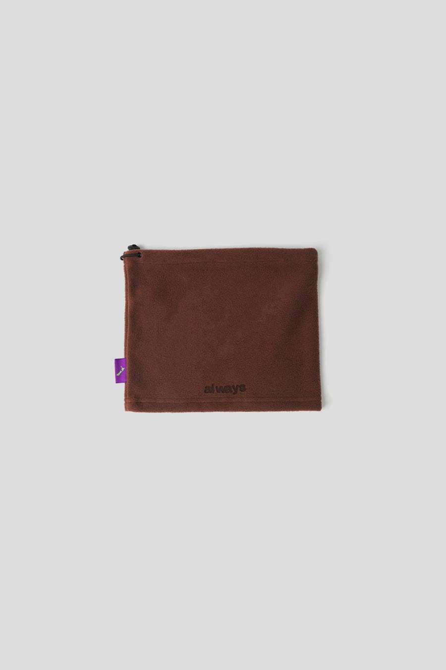 ALWAYS DO WHAT YOU SHOULD DO - BROWN POLARFLEECE SNOOD NECK WARMER - LE LABO STORE