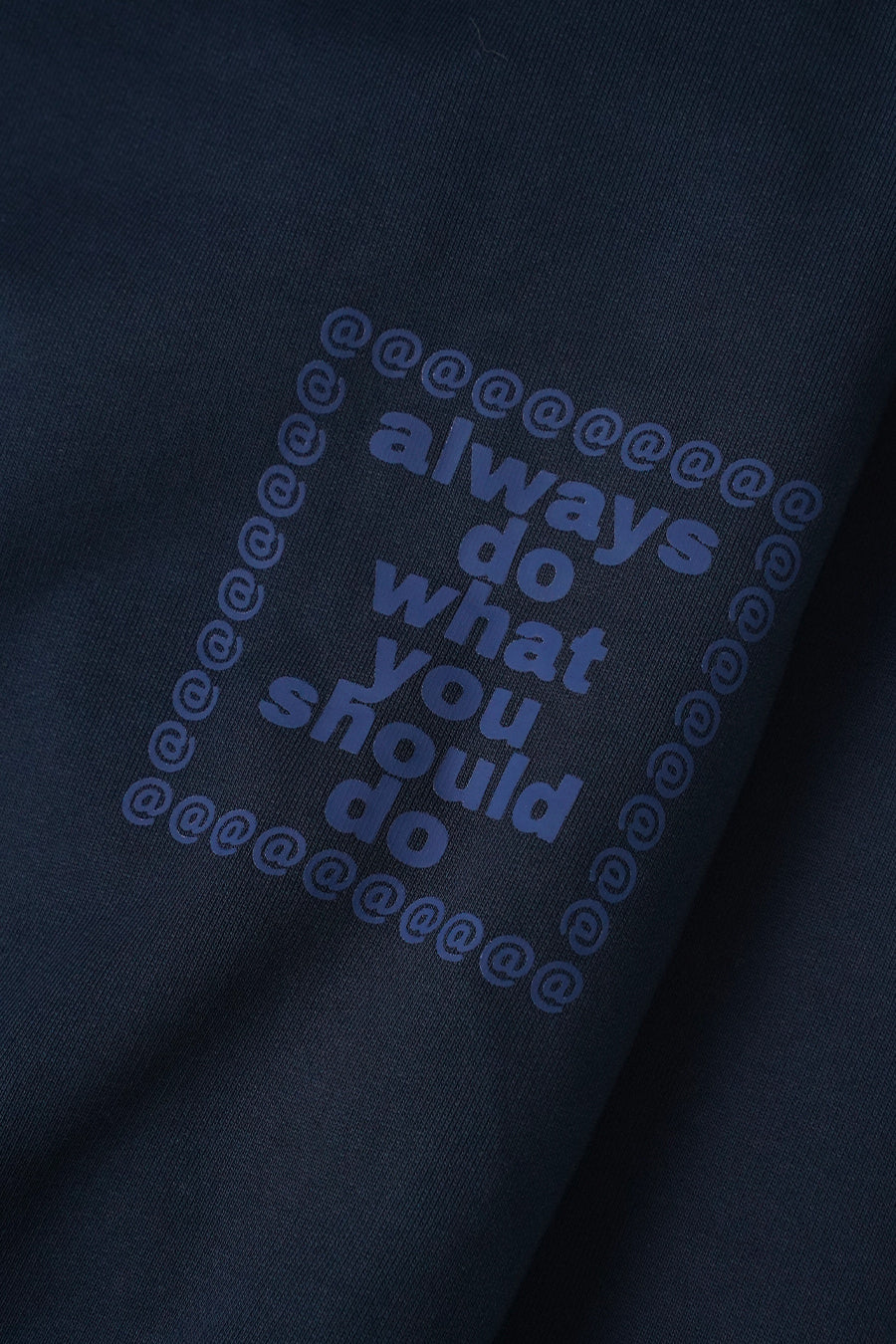 ALWAYS DO WHAT YOU SHOULD DO - NAVY SCRIBBLE @SUN HOODIE - LE LABO STORE