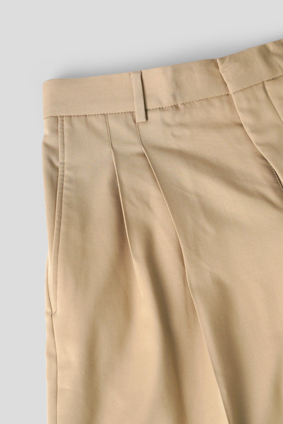 AMI PARIS - BERMUDA LOW WAIST WIDE BEIGE TAUPE - LE LABO STORE