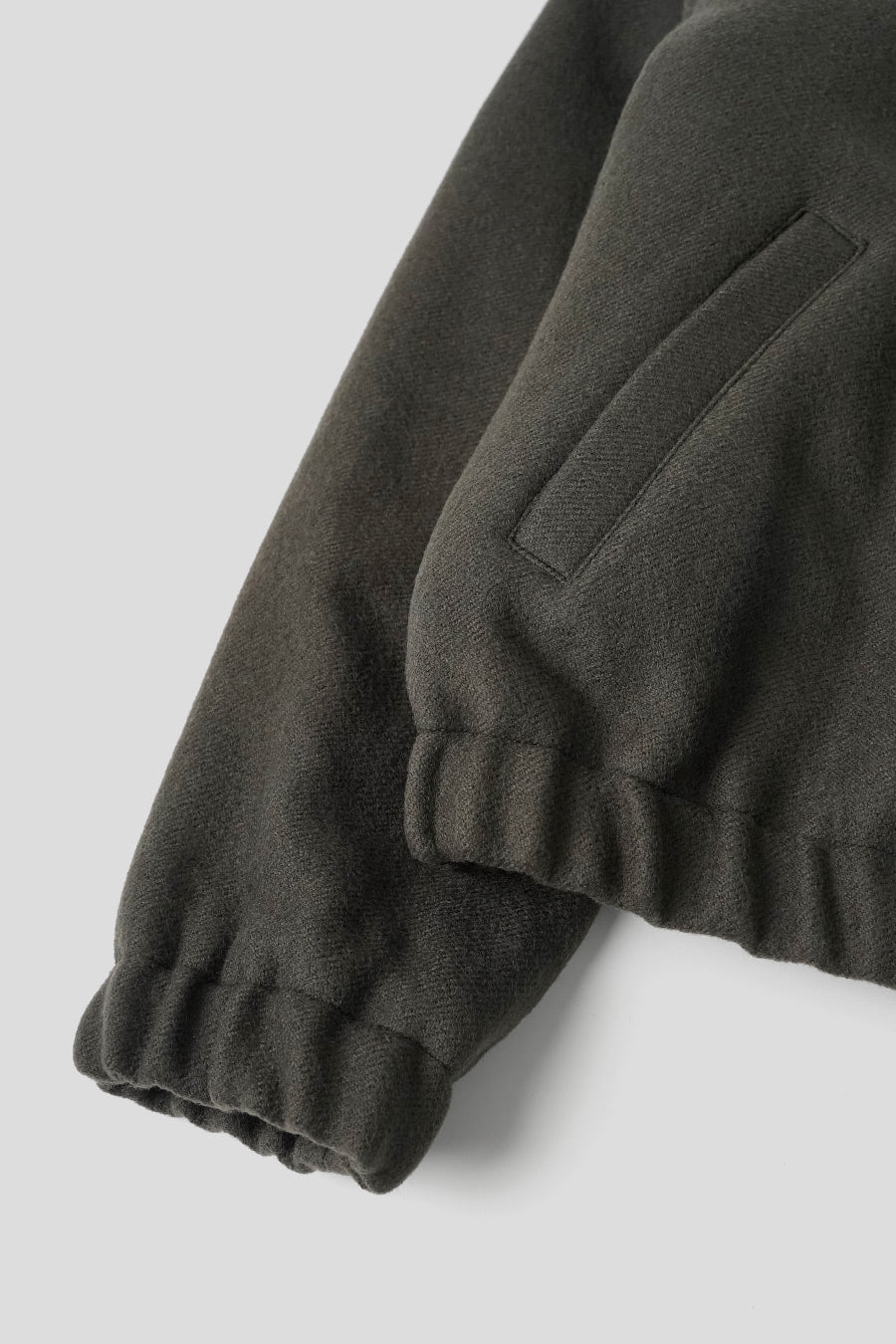 AMI PARIS - BLOUSON ZIPPÉ AMI DE COEUR ANTHRACITE - LE LABO STORE