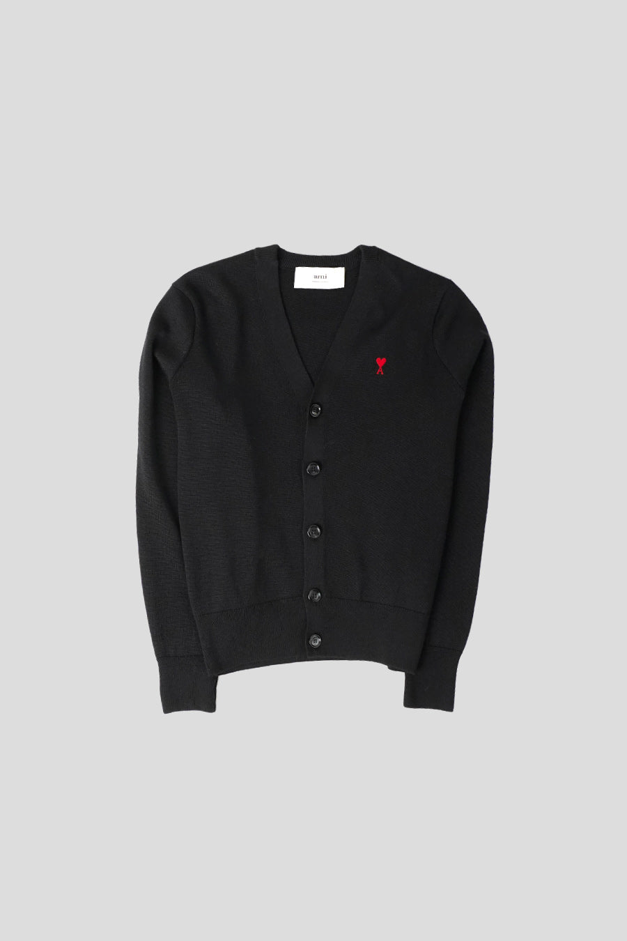 AMI PARIS - CARDIGAN AMI DE COEUR NOIR - LE LABO STORE