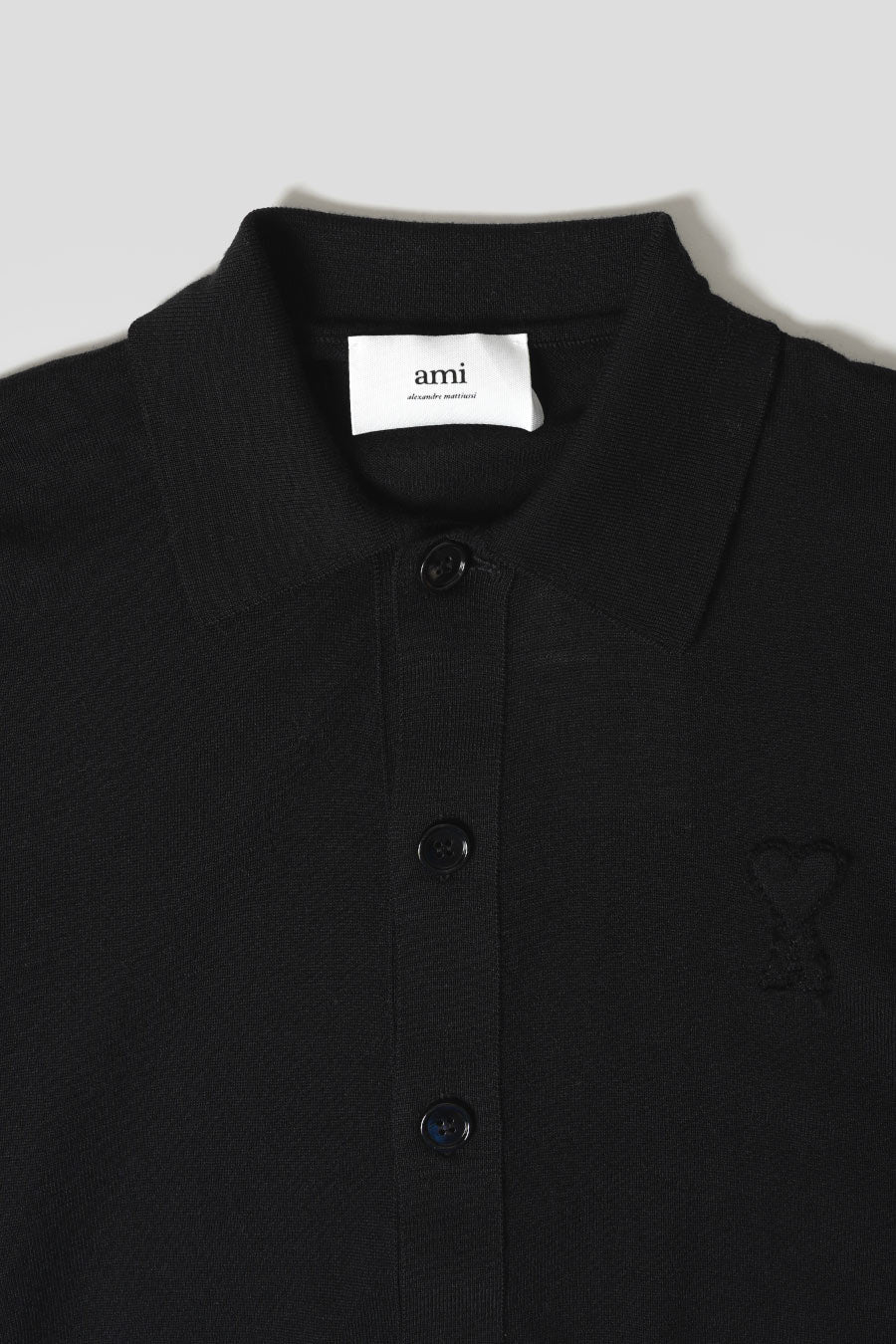 AMI PARIS - BLACK AMI DE COEUR CARDIGAN – LE LABO STORE