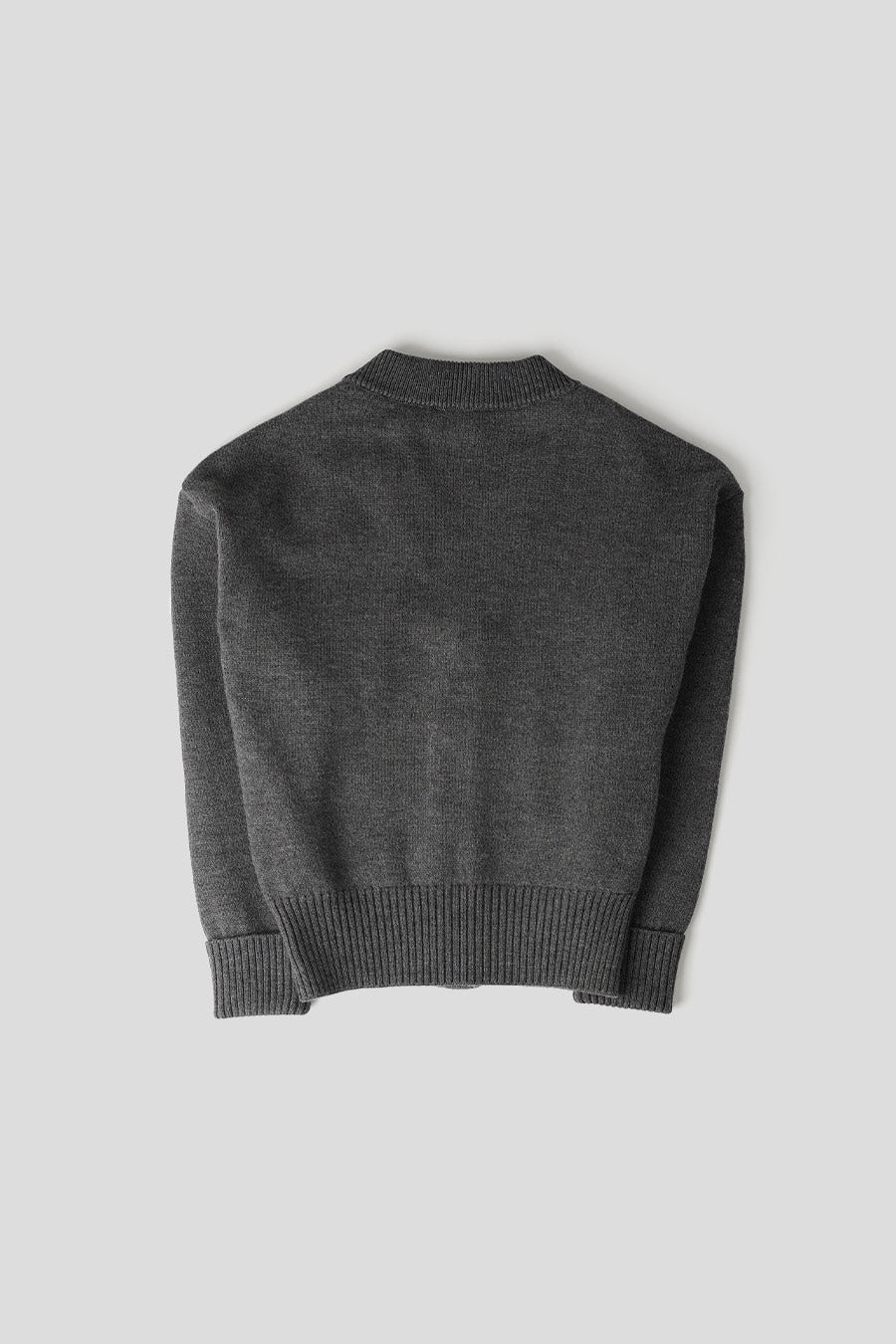 AMI PARIS - GREY AMI DE COEUR WOOL CARDIGAN - LE LABO STORE