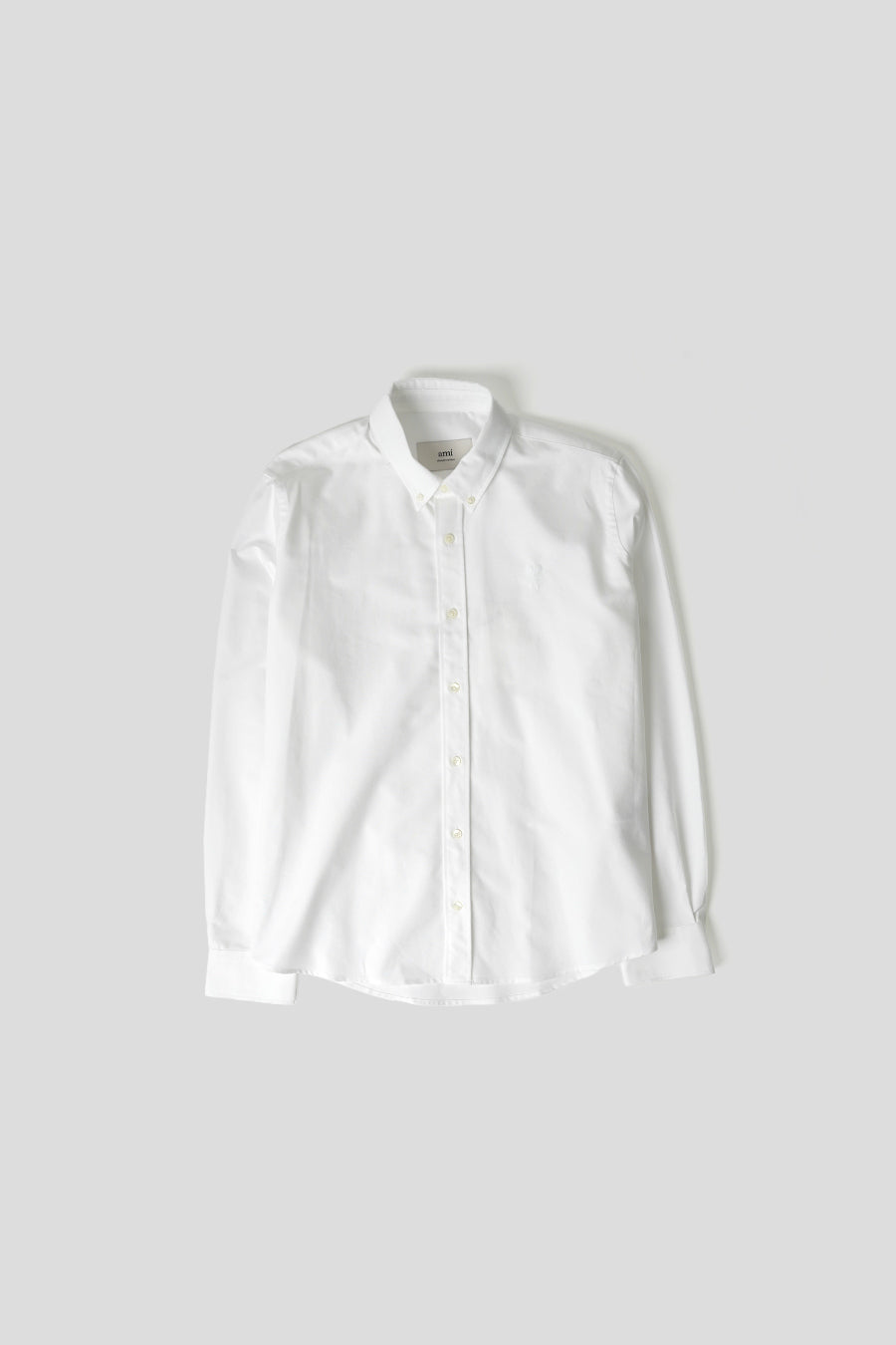 AMI PARIS - CHEMISE AMI DE COEUR CLASSIC FIT BLANC NATUREL - LE LABO STORE