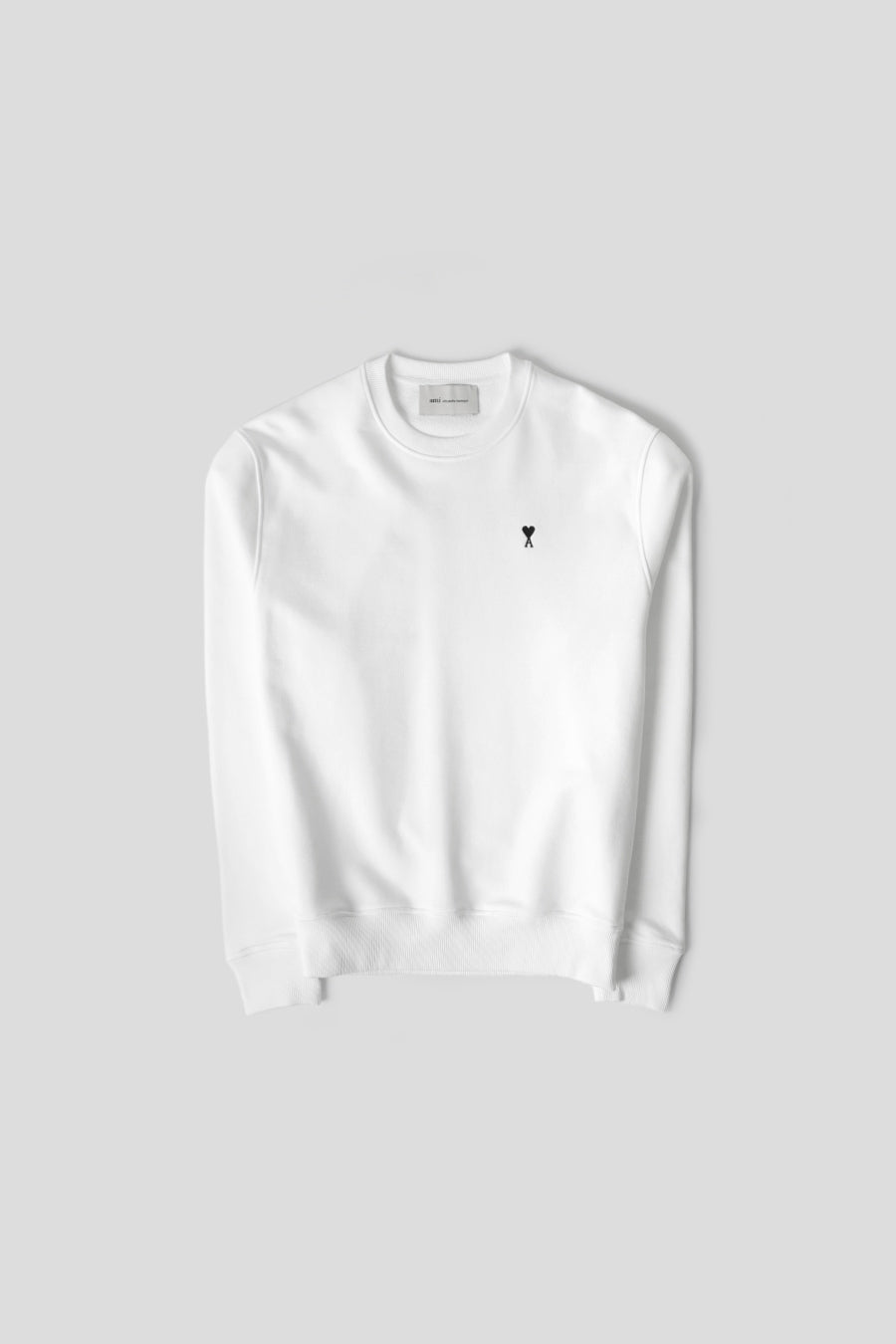 AMI PARIS - CREWNECK CONTRASTED AMI DE COEUR BLANC - LE LABO STORE