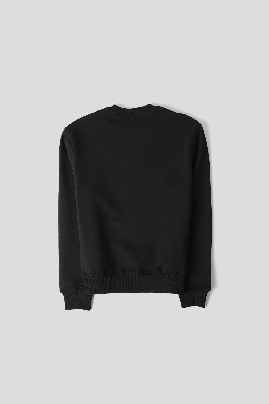 AMI PARIS - BLACK AND WHITE CREAM CONTRASTED AMI DE COEUR CREWNECK - LE LABO STORE