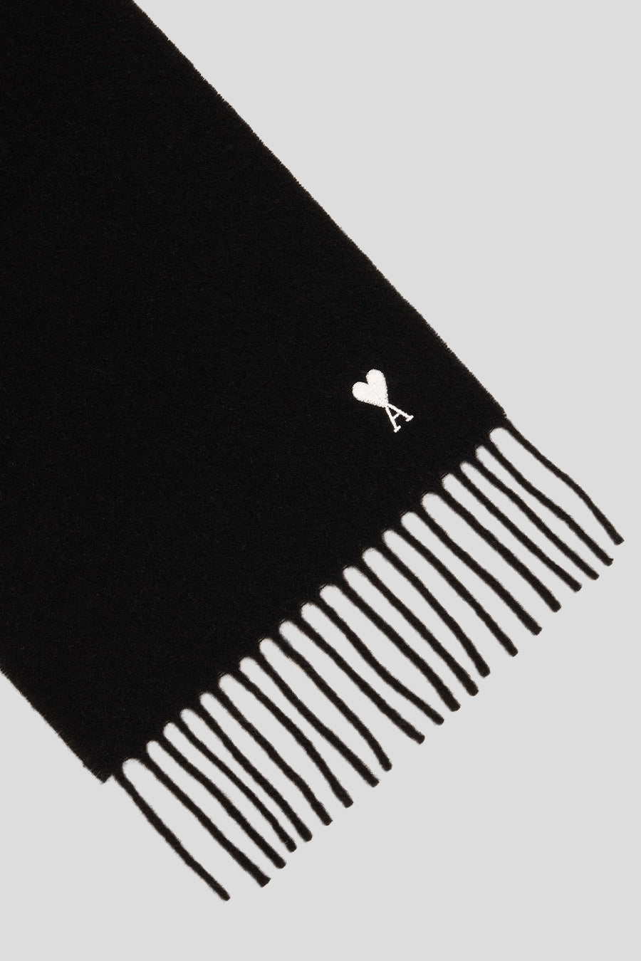 AMI PARIS - ÉCHARPE WOOL ADC NOIRE ET BLANCHE - LE LABO STORE
