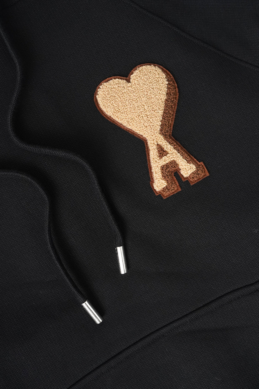 AMI PARIS - HOODIE PATCH AMI DE COEUR NOIR - LE LABO STORE