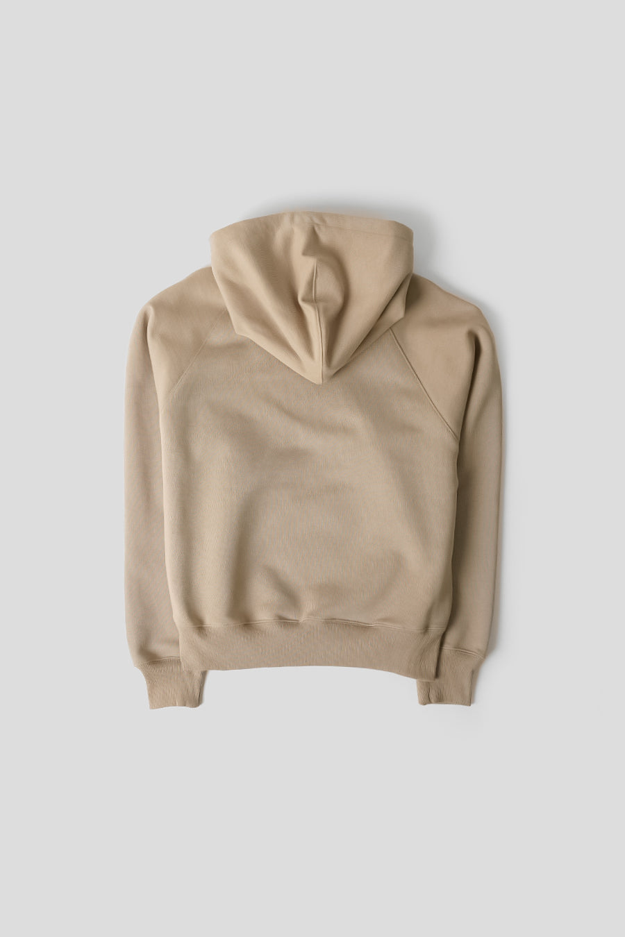 AMI PARIS - BEIGE TAUPE SMALL EMBOSSED AMI DE COEUR HOODIE - LE LABO STORE