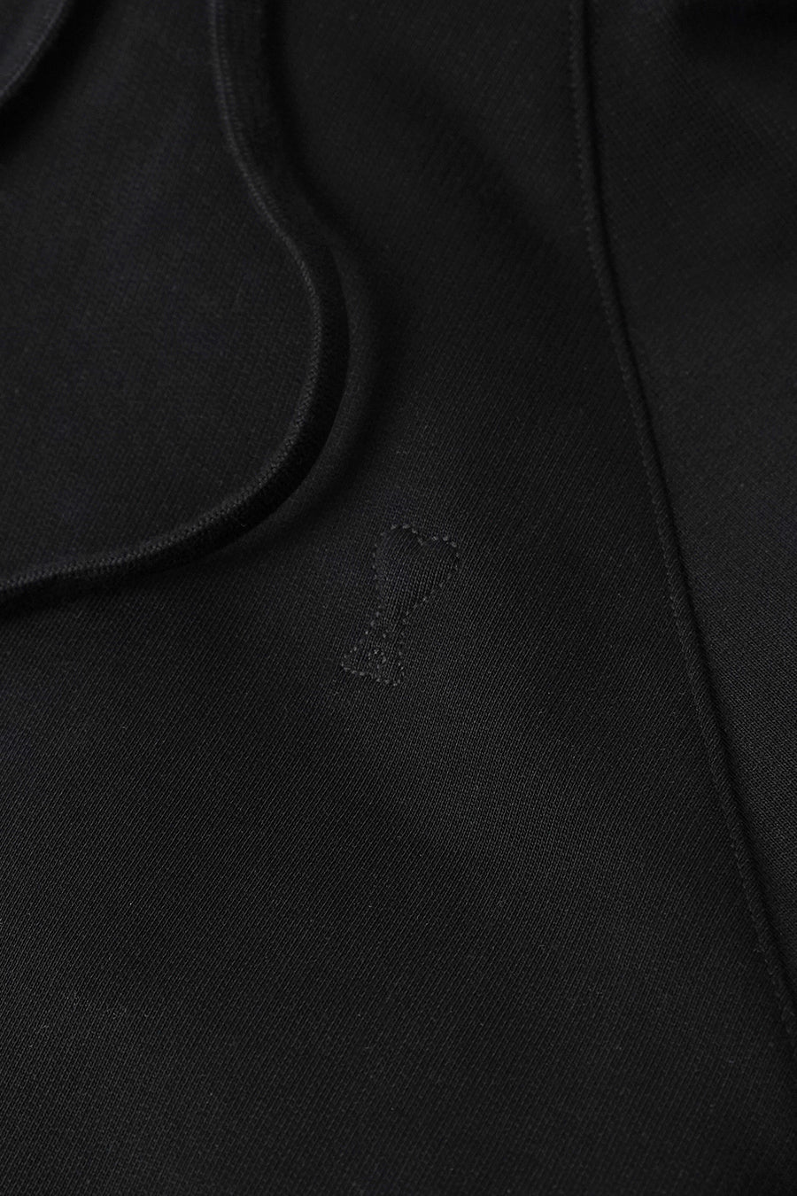AMI PARIS - HOODIE SMALL EMBOSSED AMI DE COEUR NOIR - LE LABO STORE
