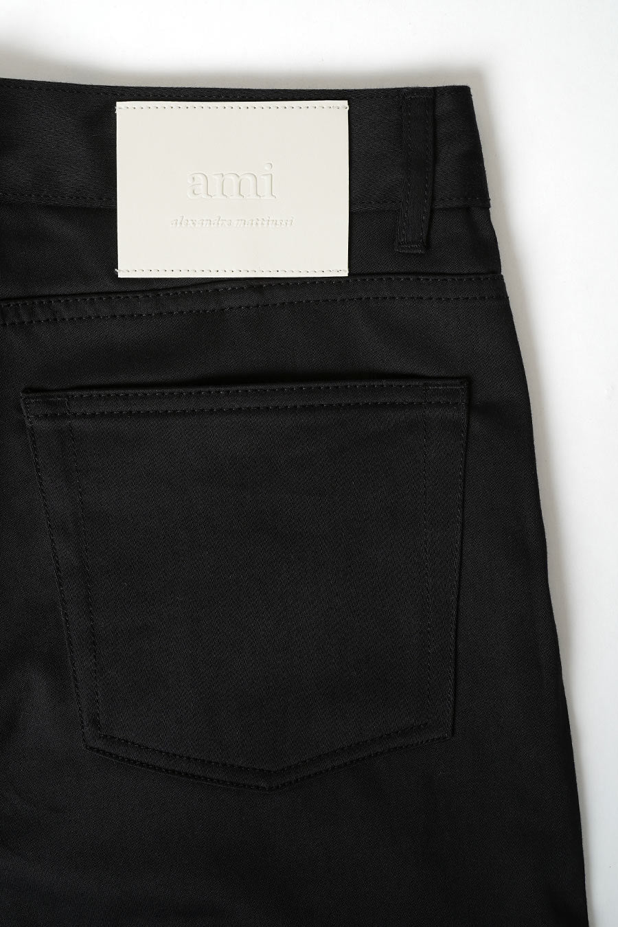 AMI PARIS - BLACK STRAIGHT FIT TROUSERS – LE LABO STORE