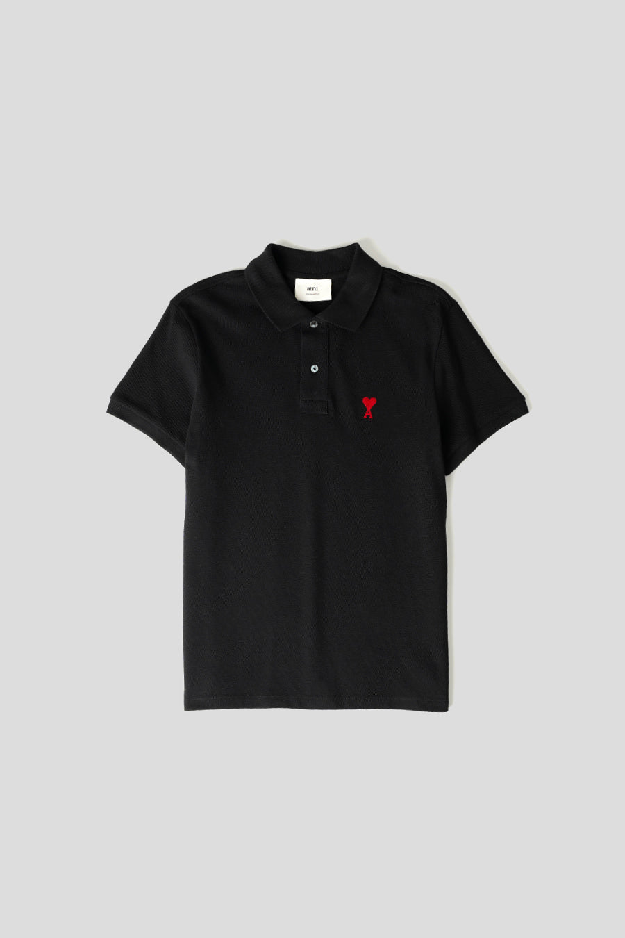 AMI PARIS - BLACK AMI DE COEUR POLO - LE LABO STORE