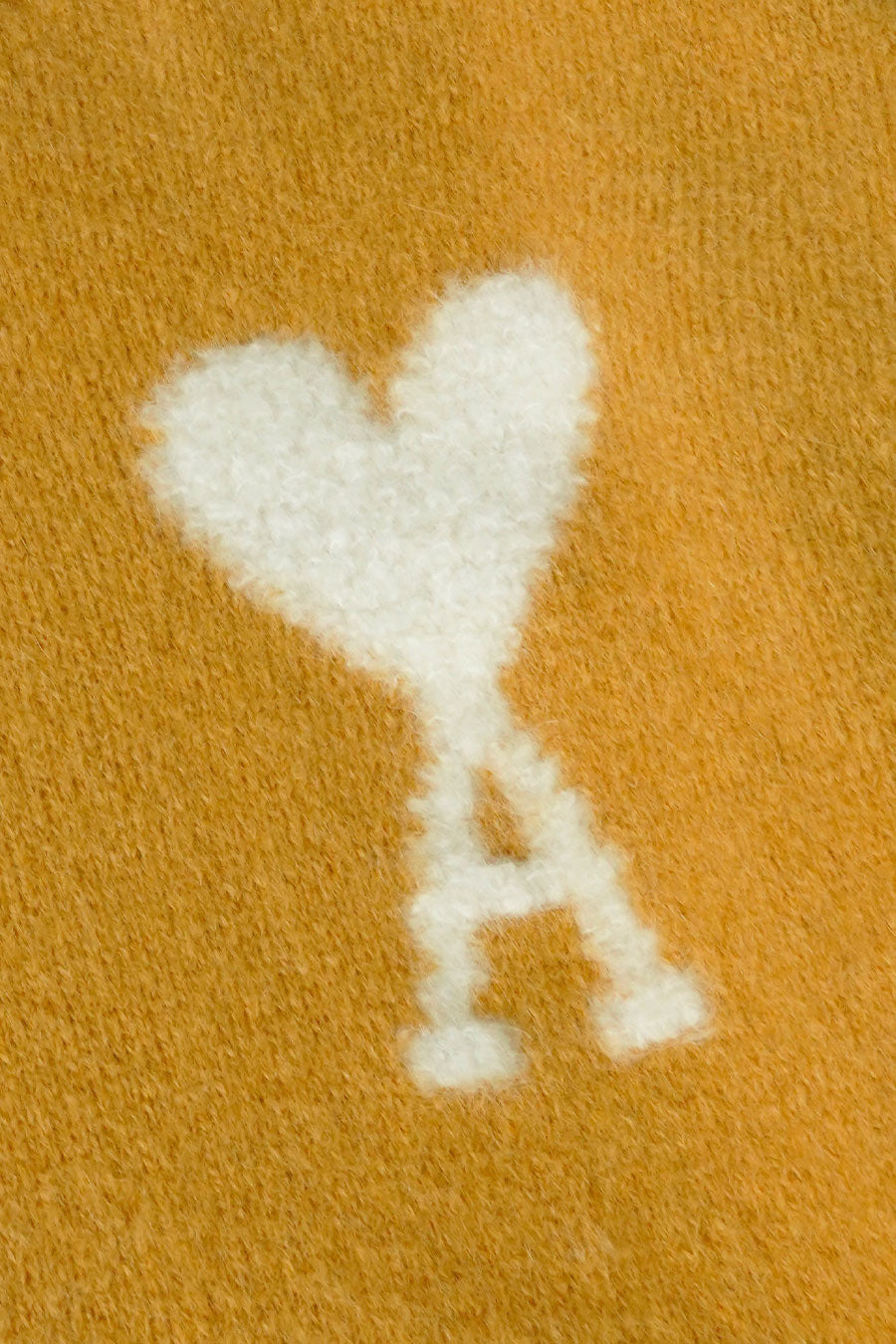 AMI PARIS - HIGH NECK PULLOVER AMI DE COEUR MUSTARD – LE LABO STORE