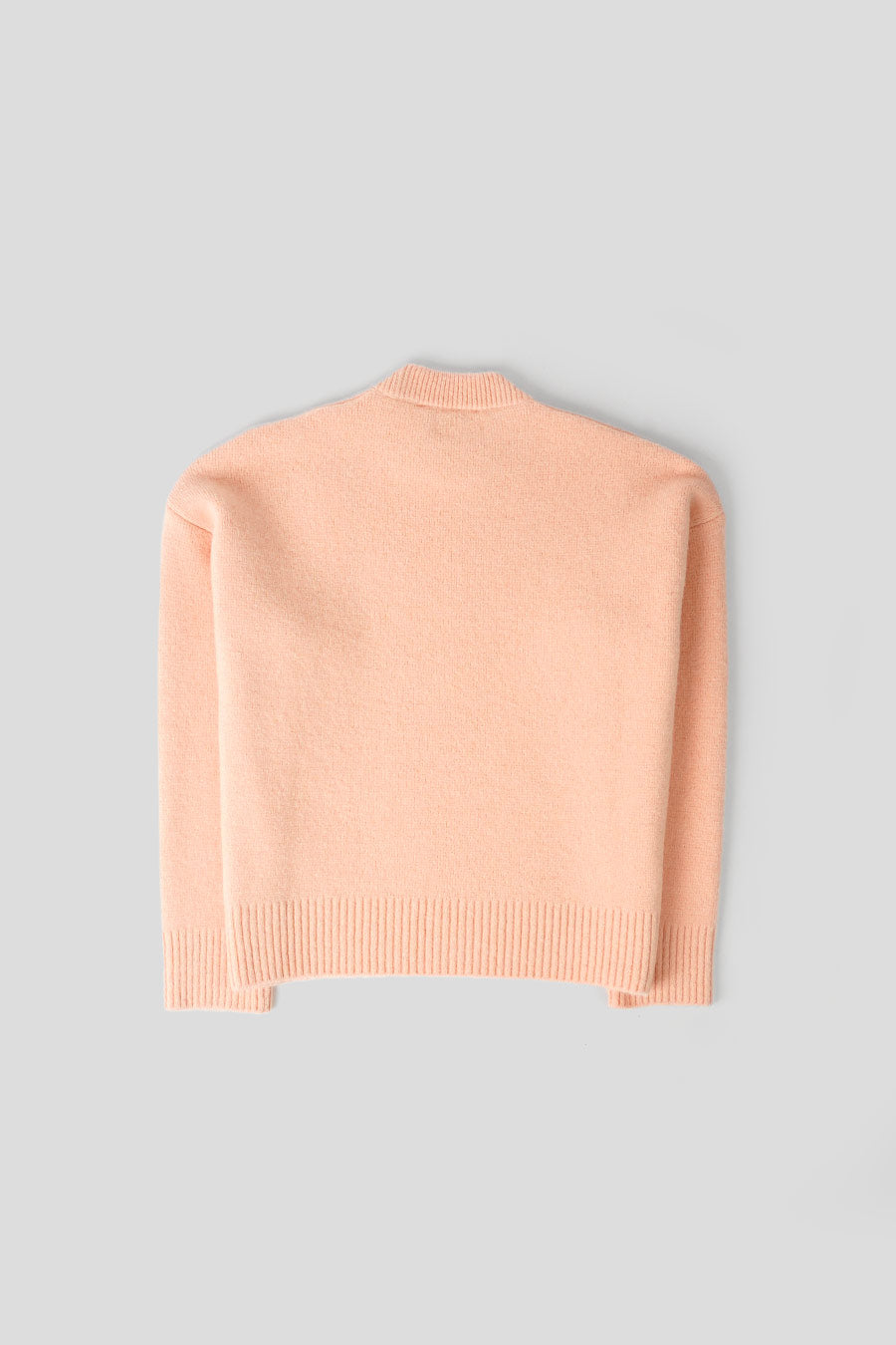 AMI PARIS - PULL COL ROND AMI DE COEUR POUDRE ET ÉCRU - LE LABO STORE