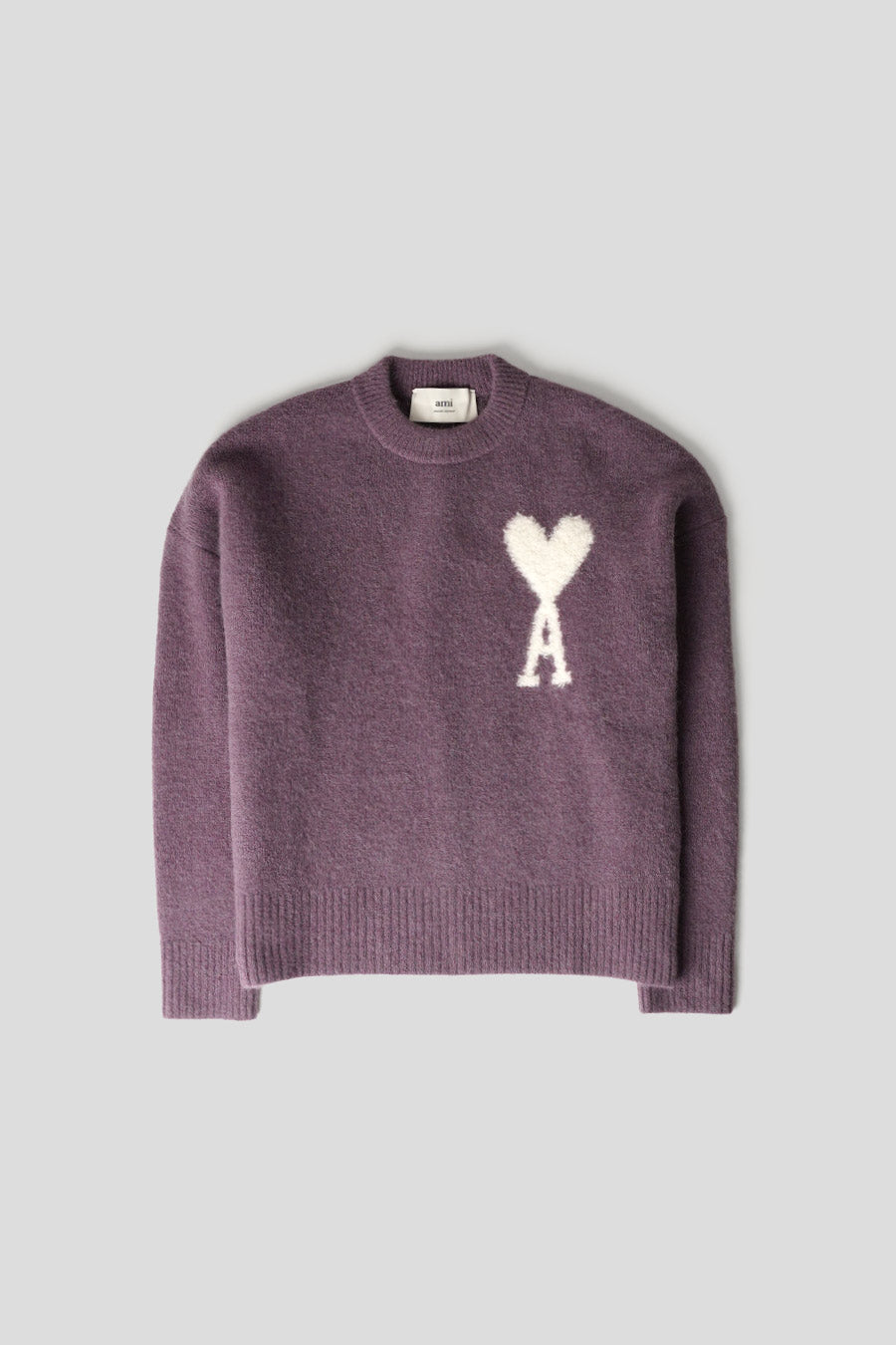 AMI PARIS - AMI DE COEUR ALPACA SWEATER LILAC - LE LABO STORE