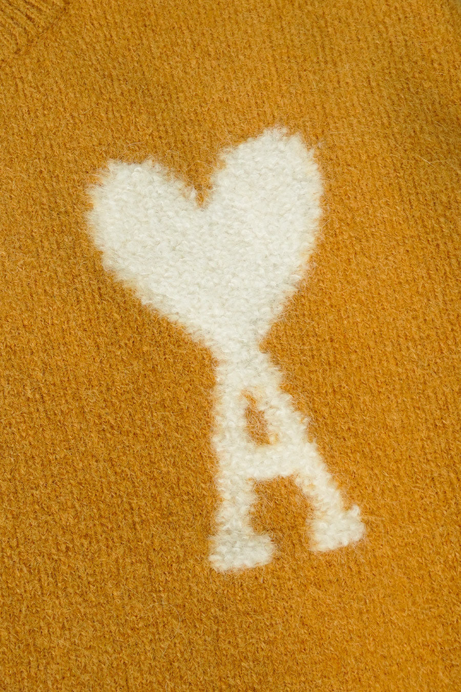 AMI PARIS - AMI DE COEUR MUSTARD ALPACA SWEATER - LE LABO STORE