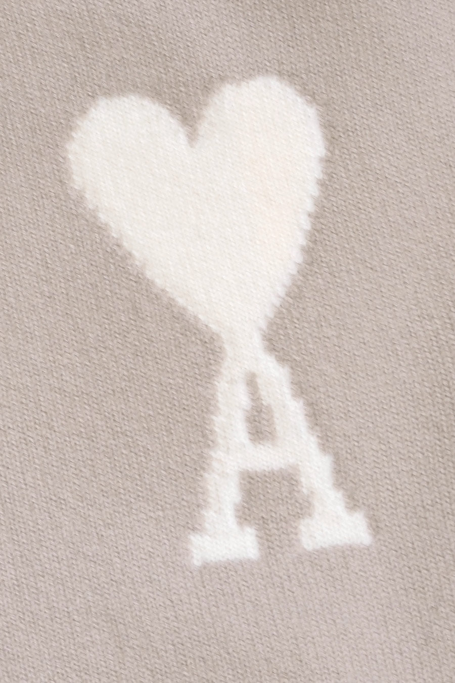 AMI PARIS - LIGHT BEIGE AMI DE COEUR SWEATER - LE LABO STORE