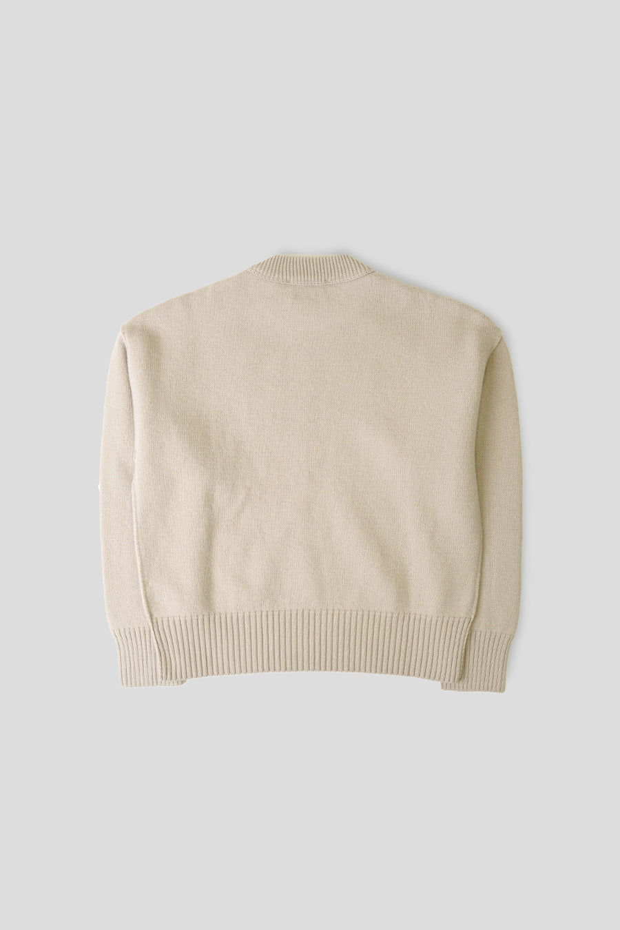 AMI PARIS - LIGHT BEIGE AMI DE COEUR SWEATER - LE LABO STORE