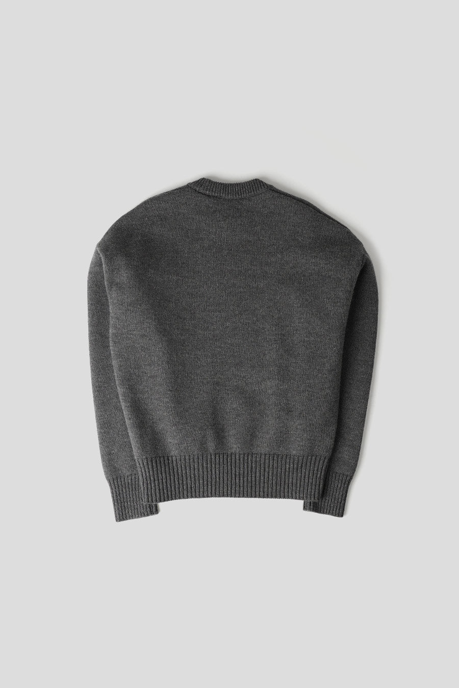 AMI PARIS - PULL EN LAINE AMI DE COEUR GRIS - LE LABO STORE