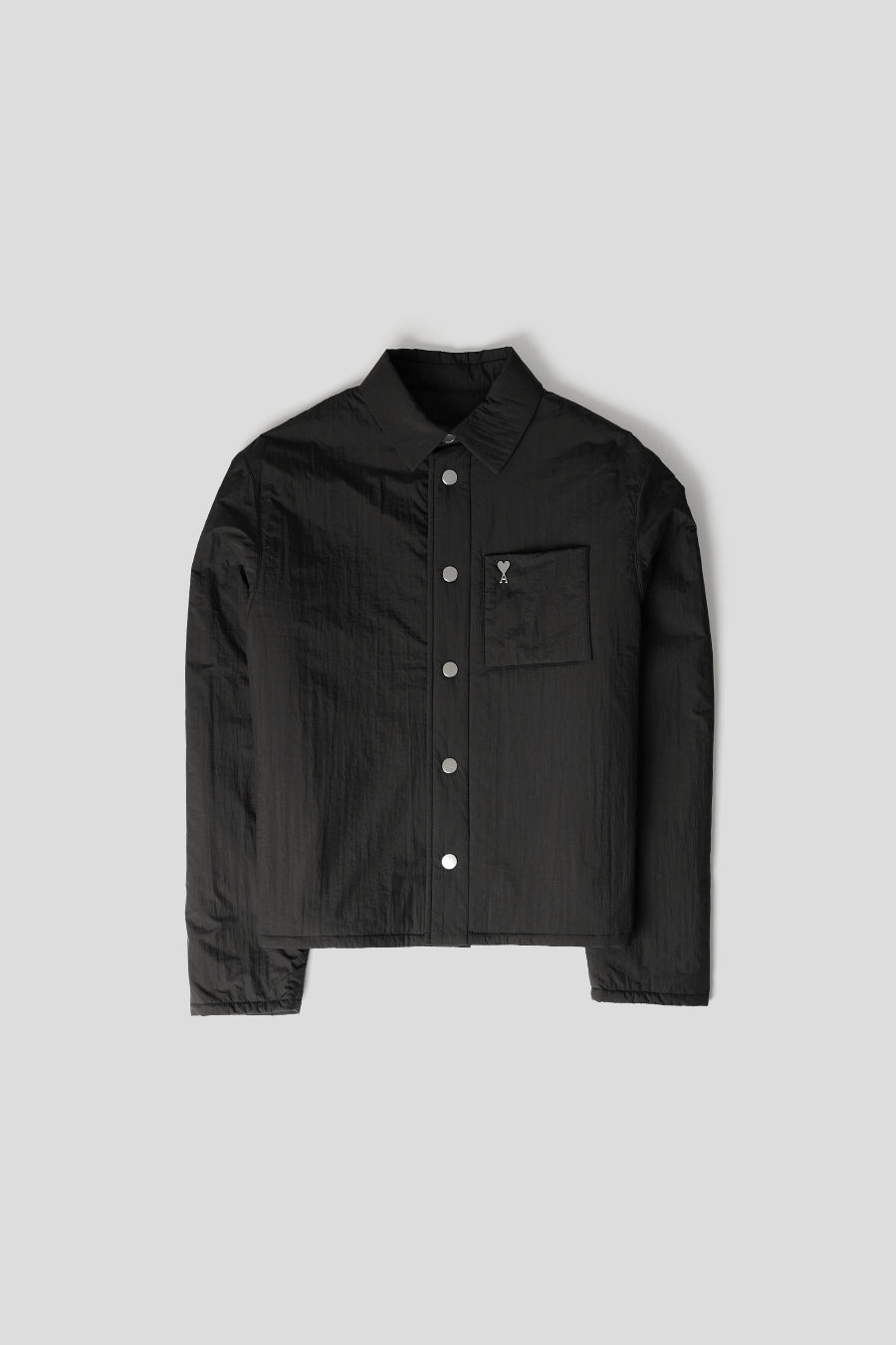 AMI PARIS - SUR-CHEMISE AMI DE COEUR BOUTONNÉE NOIRE - LE LABO STORE