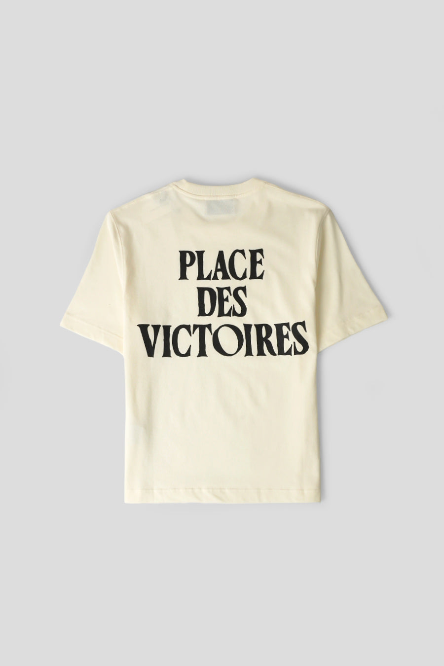 AMI PARIS - T-SHIRT BOXY AMI DE COEUR PLACE DES VICTOIRES BLANC CREME - LE LABO STORE