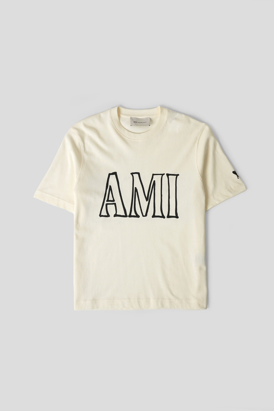 AMI PARIS - T-SHIRT BOXY AMI PARIS PRINT BLANC CREME - LE LABO STORE