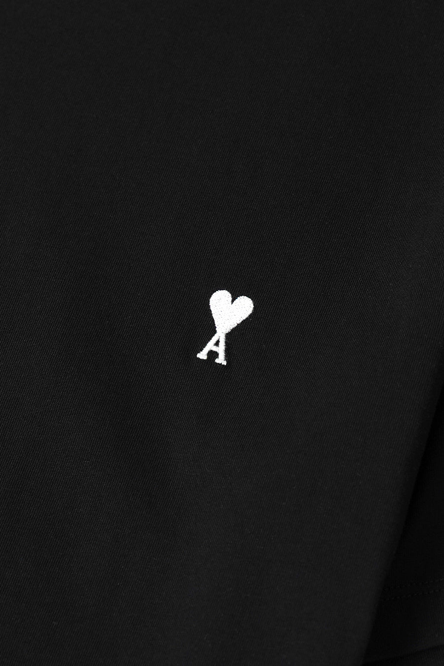 AMI PARIS - T-SHIRT CONTRASTED AMI DE COEUR NOIR ET BLANC CREME - LE LABO STORE