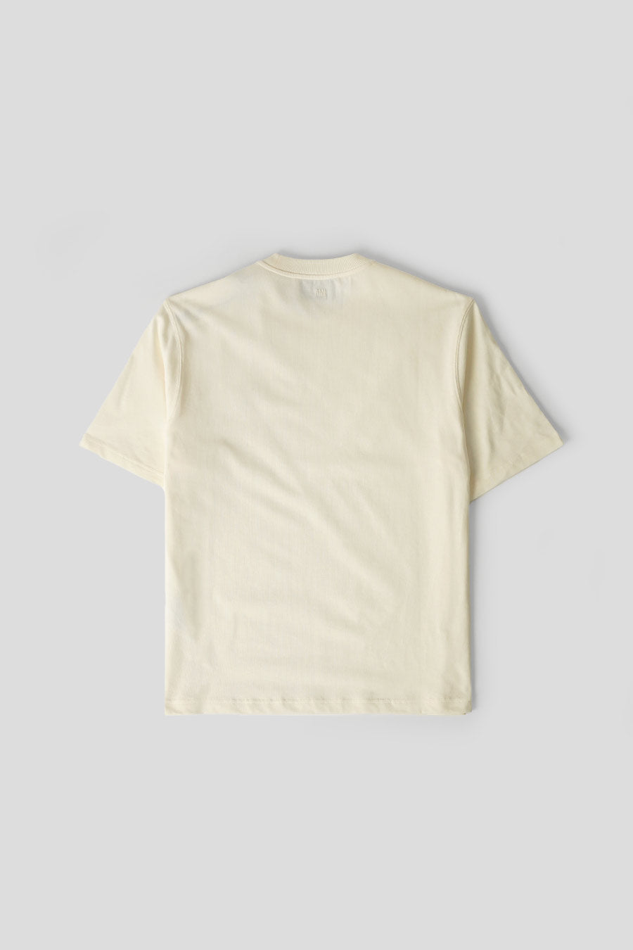 AMI PARIS - WHITE CREAM SMALL ADC EMBOSSED T-SHIRT - LE LABO STORE