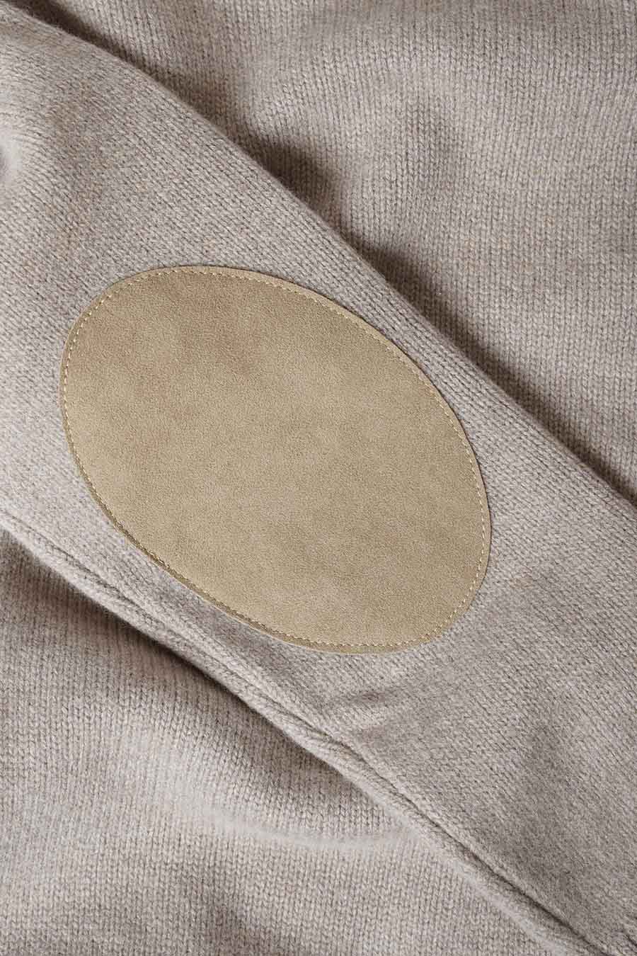 AMI PARIS - TAUPE FUNNEL-NECK JUMPER - LE LABO STORE