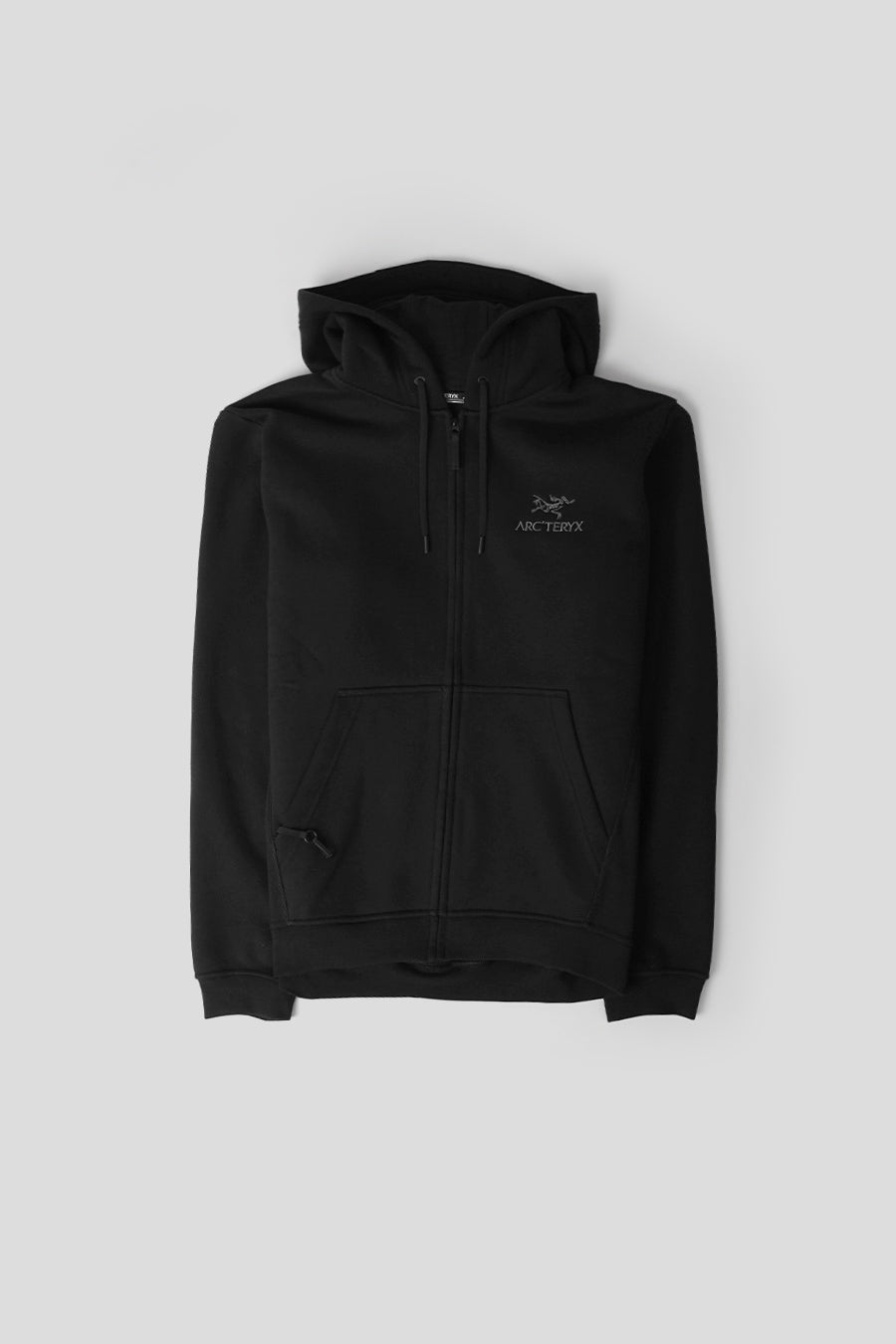 Arc'teryx - POLAIRE ZIPPÉ À CAPUCHE EMBLEM NOIR - LE LABO STORE