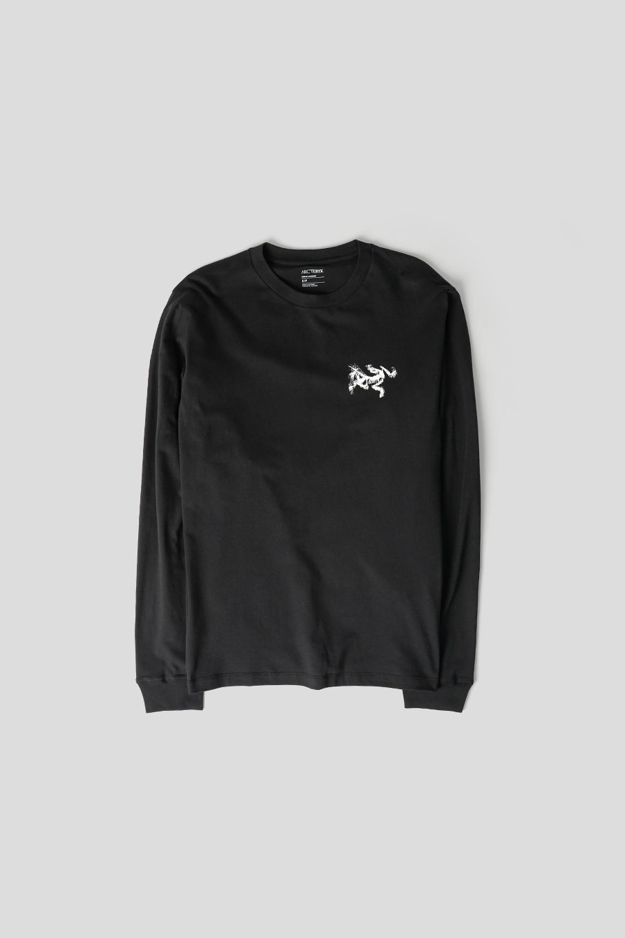 Arc'teryx - BLACK AND ARCTIC SILK LONG-SLEEVED T-SHIRT KRAGG SL BIRD TILE - LE LABO STORE