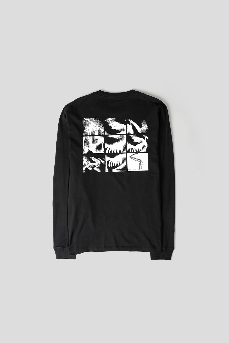 Arc'teryx - T-SHIRT MANCHES LONGUES KRAGG SL BIRD TILE BLACK ET ARCTIC SILK - LE LABO STORE