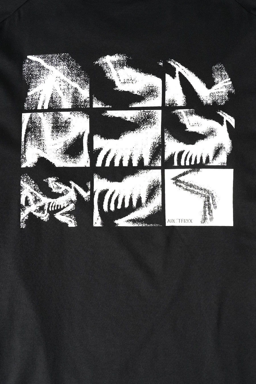 Arc'teryx - T-SHIRT MANCHES LONGUES KRAGG SL BIRD TILE BLACK ET ARCTIC SILK - LE LABO STORE