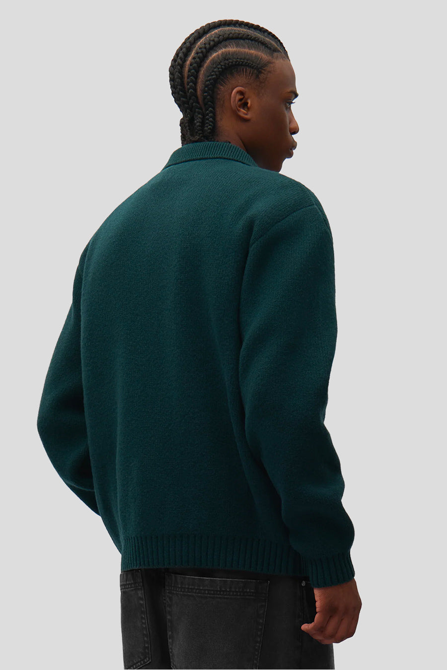 Arte - CARDIGAN COLOUR LINE VERT FONCÉ - LE LABO STORE