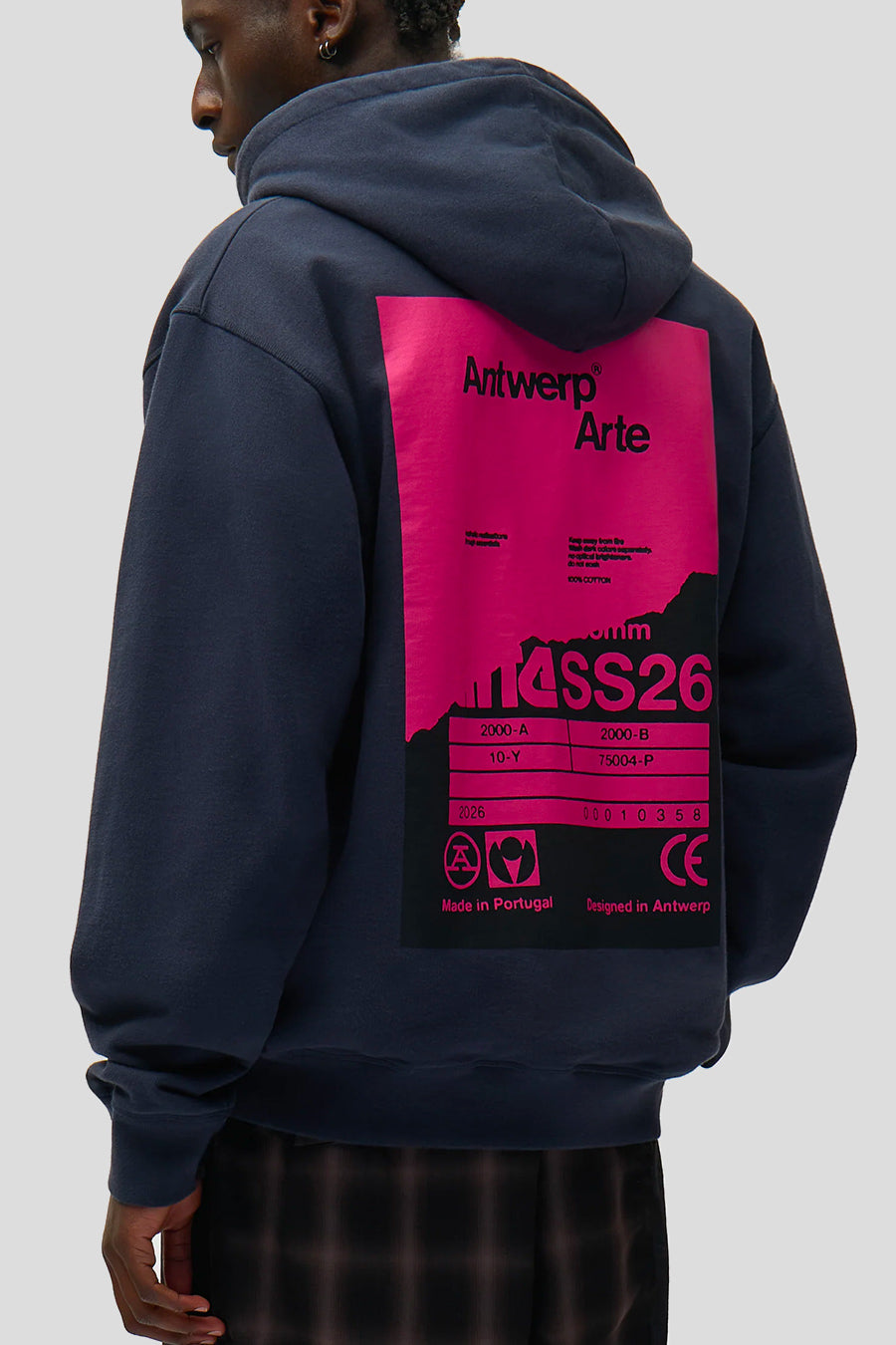 Arte - NAVY BACK POSTER HOODIE - LE LABO STORE