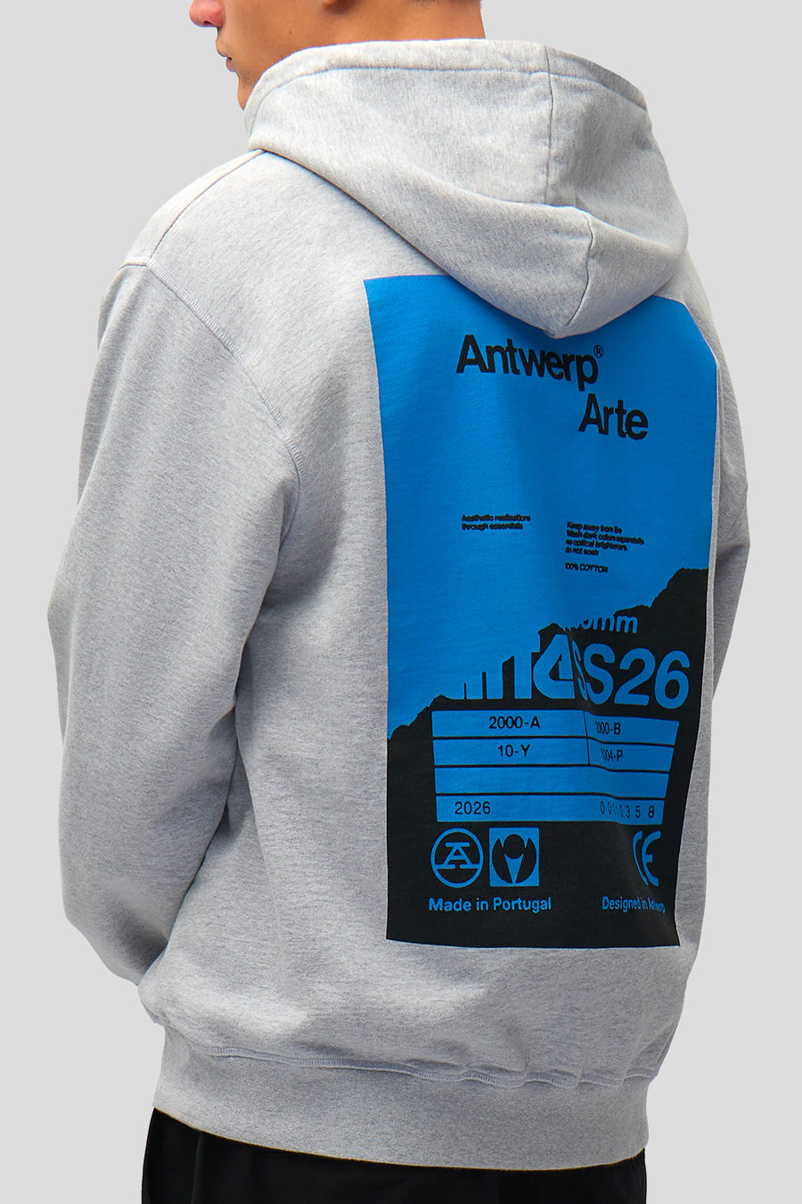 Arte - GREY BACK POSTER HOODIE - LE LABO STORE