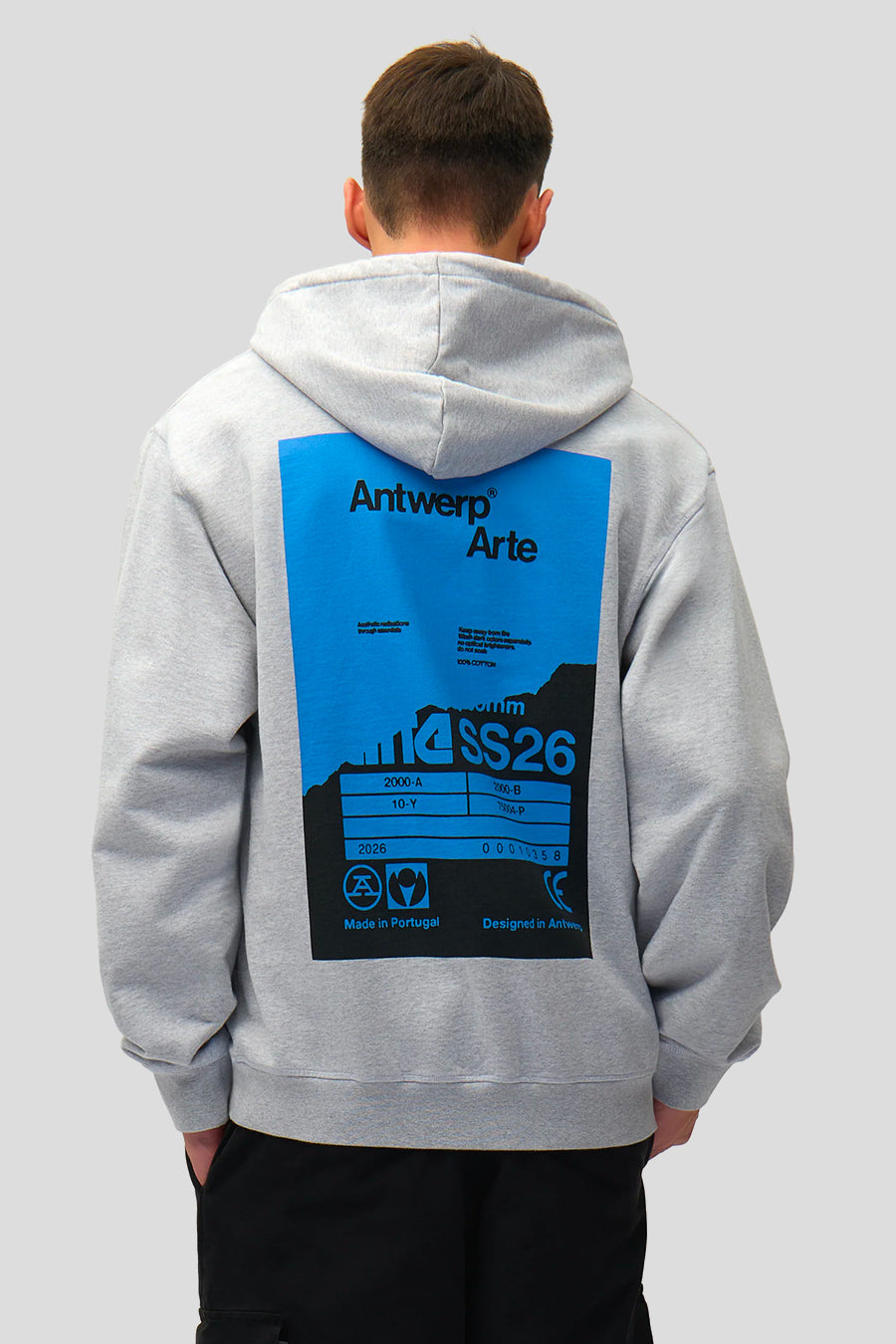 Arte - GREY BACK POSTER HOODIE - LE LABO STORE