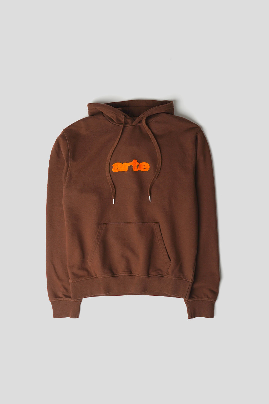 Arte - HOODIE EMBROIDERY LOGO MARRON ET ORANGE - LE LABO STORE