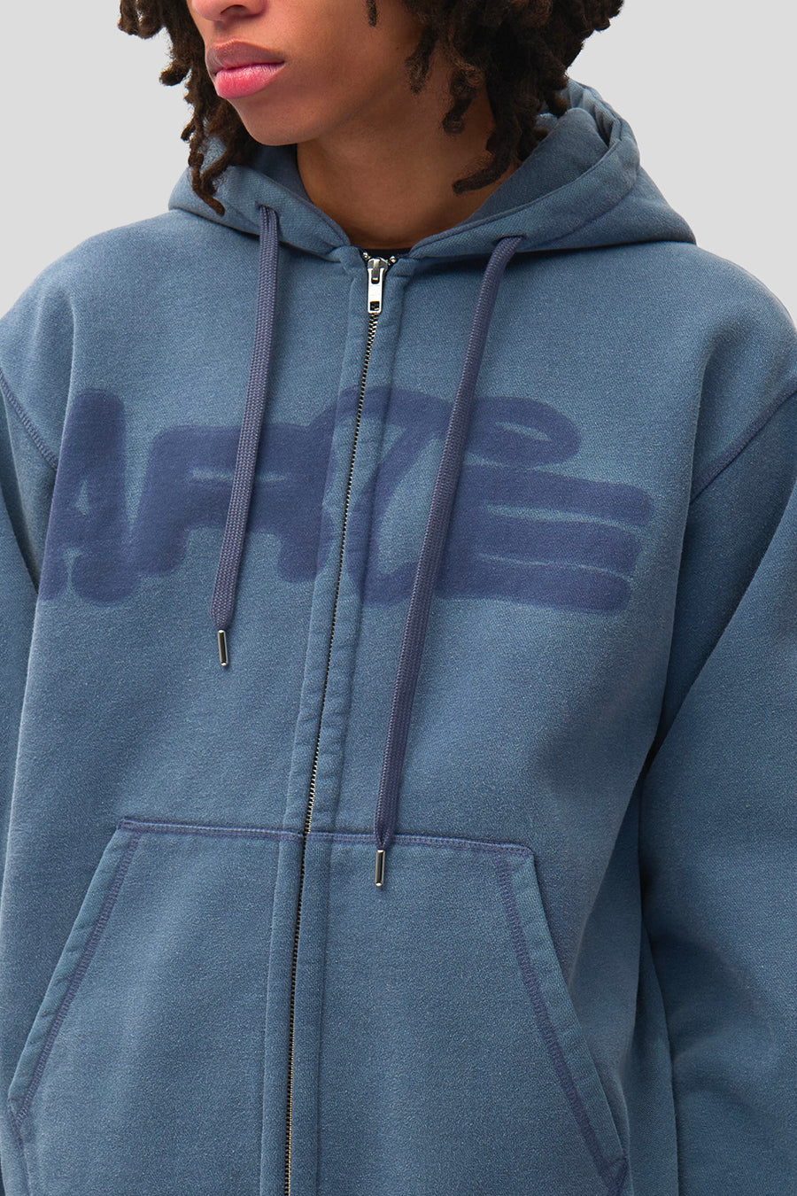 Arte - HOODIE FADEOUT ZIP BLEU MARINE - LE LABO STORE