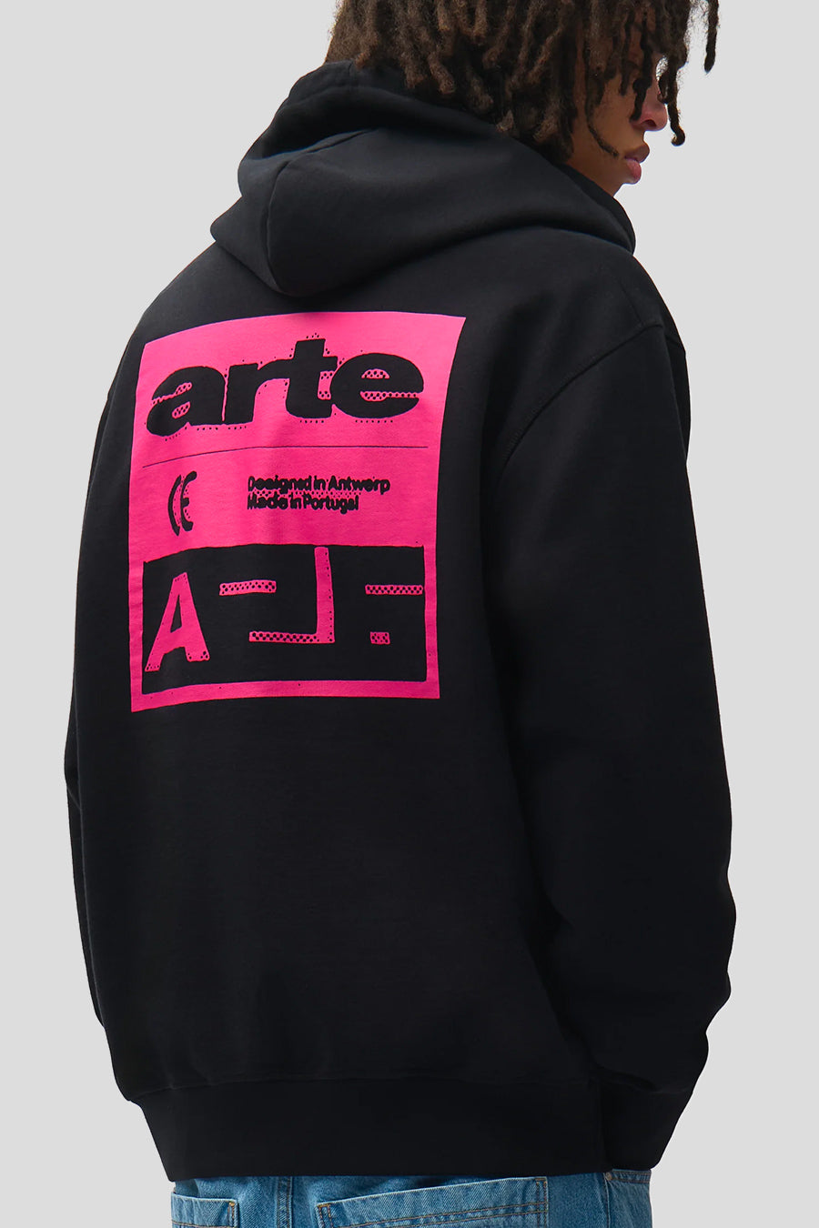 Arte - BLACK PINK BACK PRINT HOODIE - LE LABO STORE