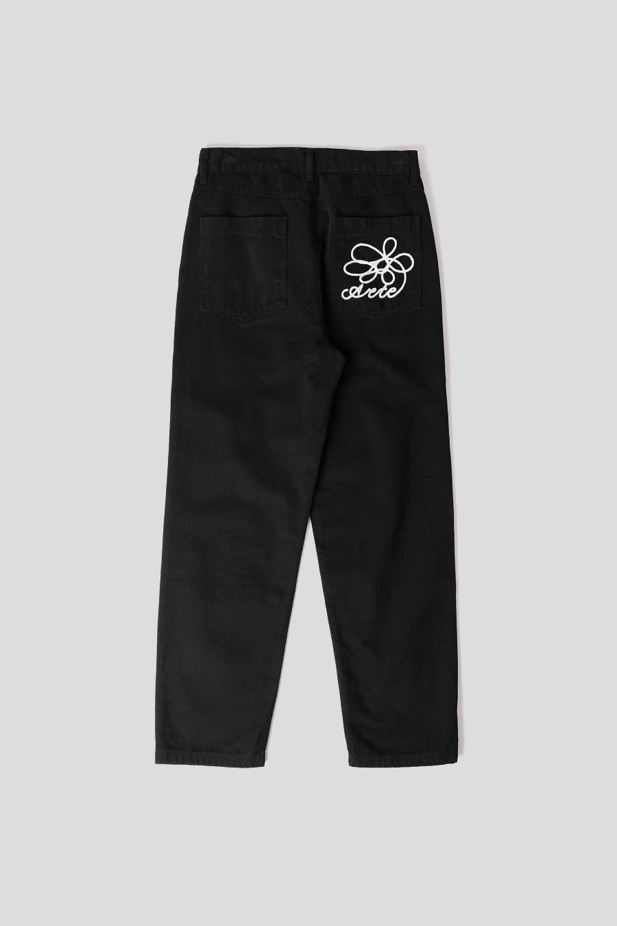 Arte PANTALON A POCHES BRODÉES NOIR – LE LABO STORE