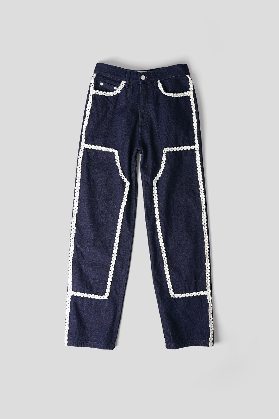 Arte - FLOWER TRIM DENIM PANT - LE LABO STORE