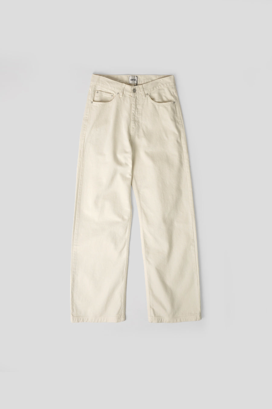 Arte - BACK POCKET GRAPHIC CREAM PANTS - LE LABO STORE