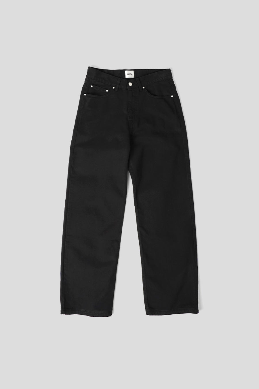 Arte - BACK POCKET GRAPHIC BLACK PANTS - LE LABO STORE