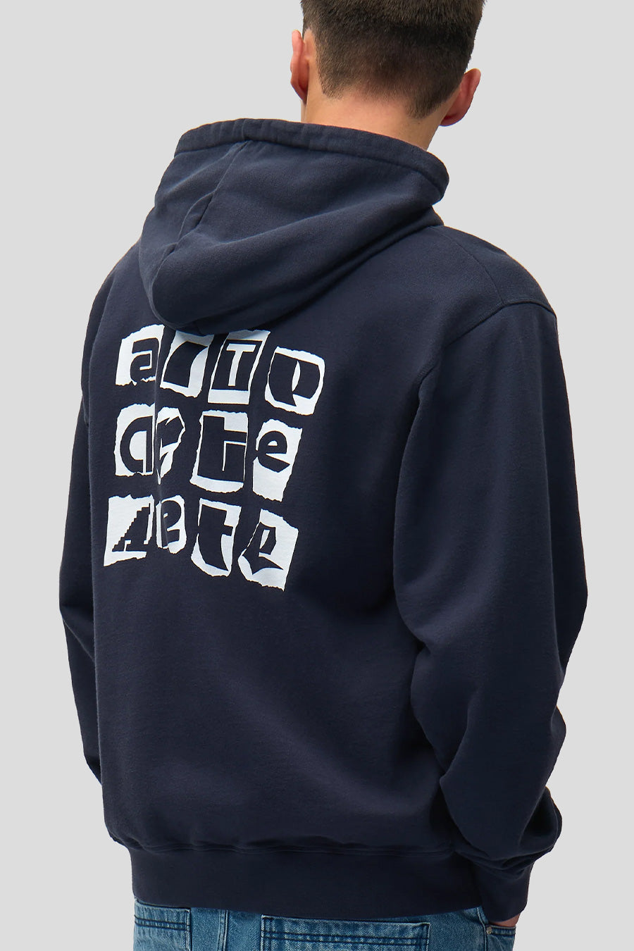 Arte - NAVY MULTI BACK LOGO HOODIE - LE LABO STORE