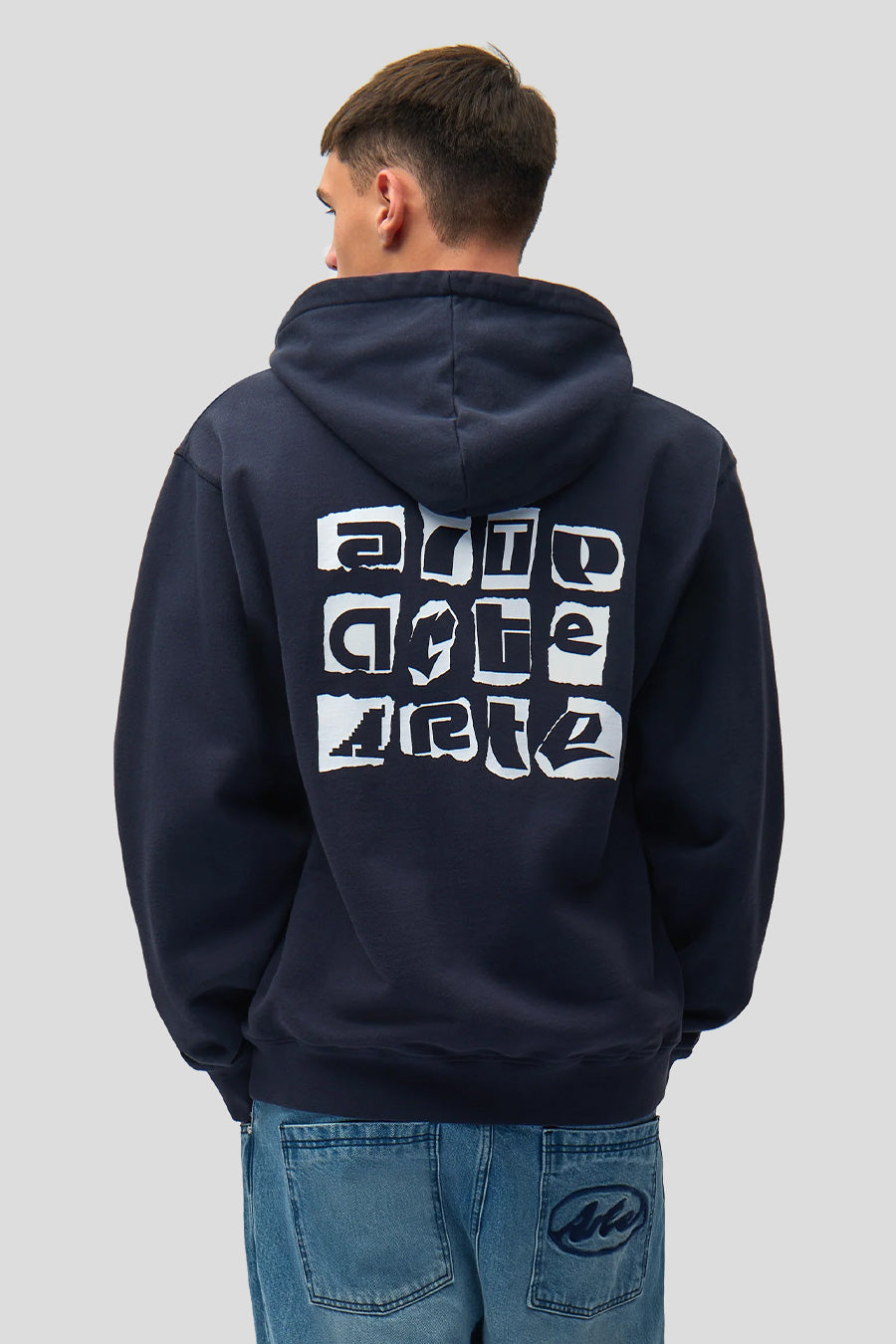 Arte - NAVY MULTI BACK LOGO HOODIE - LE LABO STORE